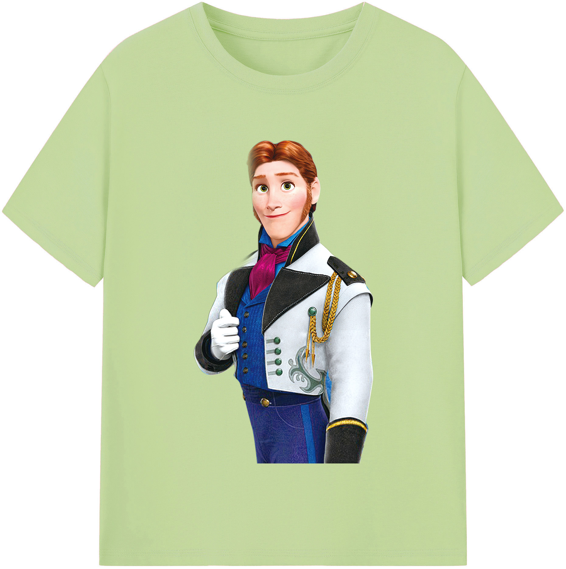 （画像用） アナと雪の女王 アンナ エルサ Frozen Anna Elsa 綿100％半袖Tシャツ（フロントプリント）